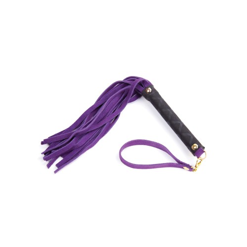 Flogger de Cuero Plesur Mini Morado