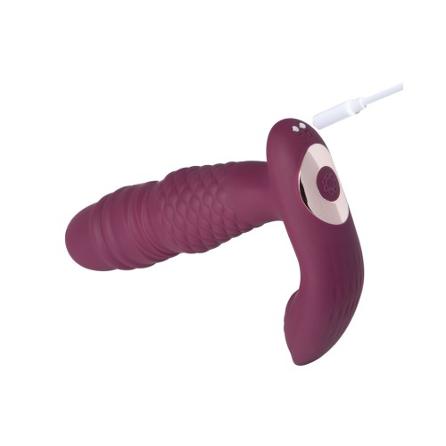 Ryder App-Controlled Thrusting Vibrator Rosy Red