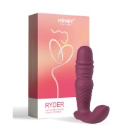 Vibrador de G-Punto y Clítoris Ryder Rojo Rosado