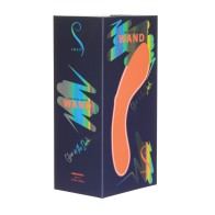 Mini Swan Wand Glow in the Dark Orange