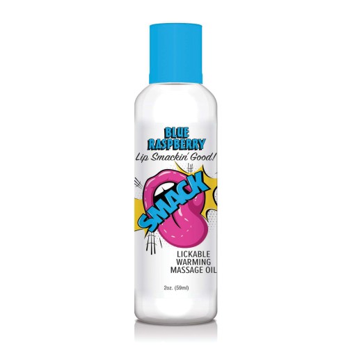 Smack Warming Massage Oil - Blue Raspberry