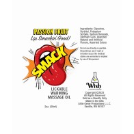 Smack Warming Massage Oil in Passion Fruit Flavor