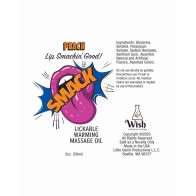 Peach Warming Massage Oil for Intimate Fun