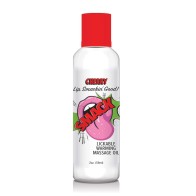 Aceite de Masaje Calentador Smack de Cereza 2 oz