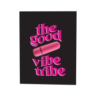 Tarjeta de Saludo Traviesa Good Vibe Tribe para Diversión Íntima