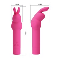 Vibrador Bunny Pretty Love Gerardo Rosa Brillante