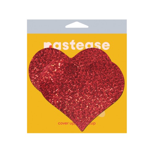 Pastease Coverage Glitter Heart - Red O/S