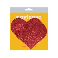 Pastease Coverage Glitter Heart - Red O/S