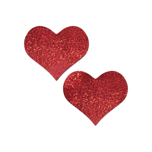 Pastease Coverage Glitter Heart - Red O/S