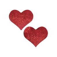 Pastease Coverage Glitter Heart - Red O/S