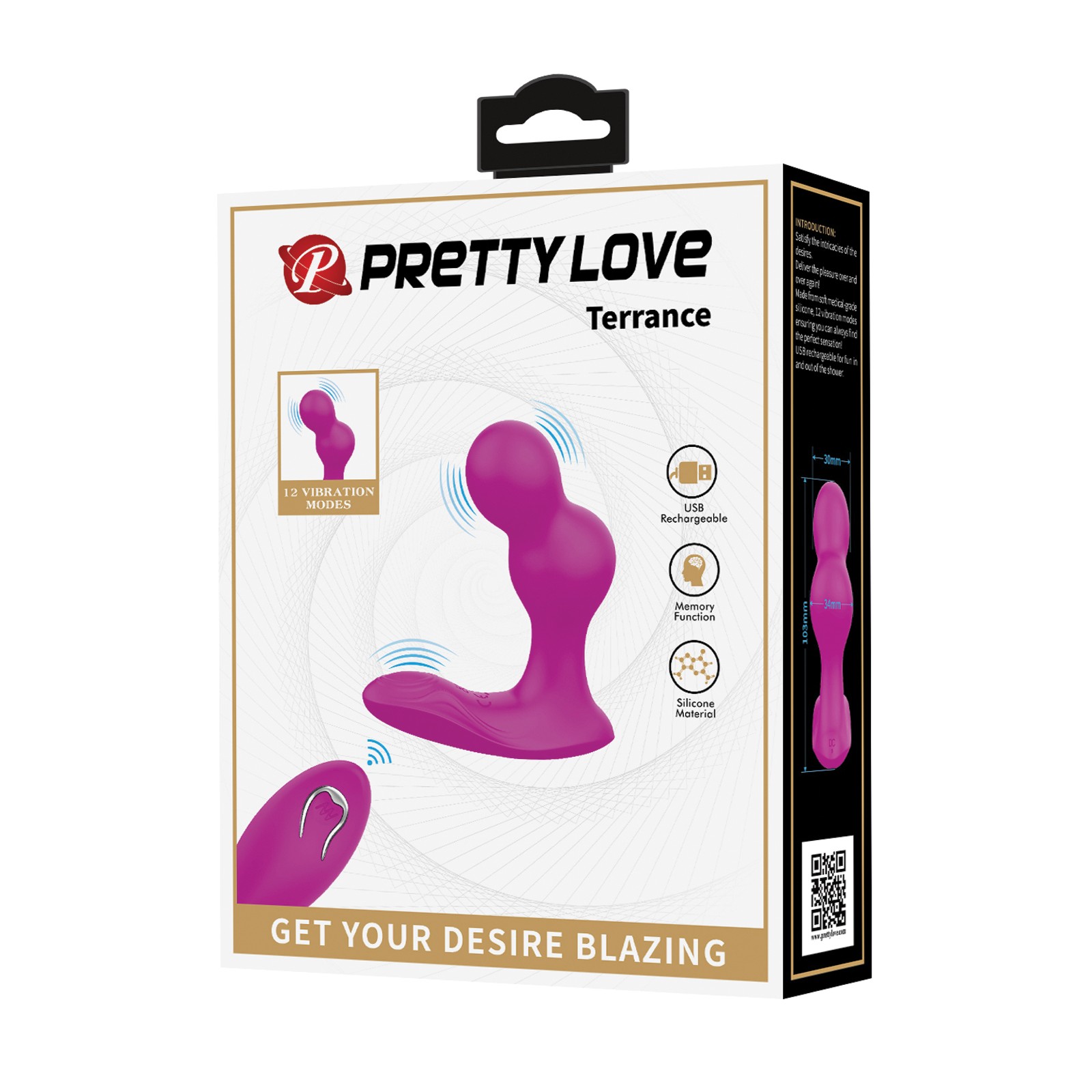 Estimulador Doble Pretty Love Terrance Fucsia