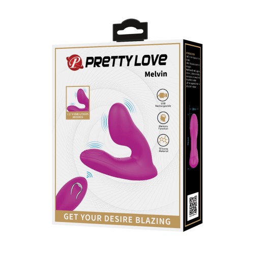 Estimulador Dual Pretty Love Melvin Fucsia