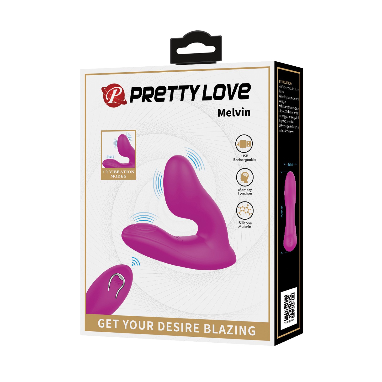 Estimulador Dual Pretty Love Melvin Fucsia