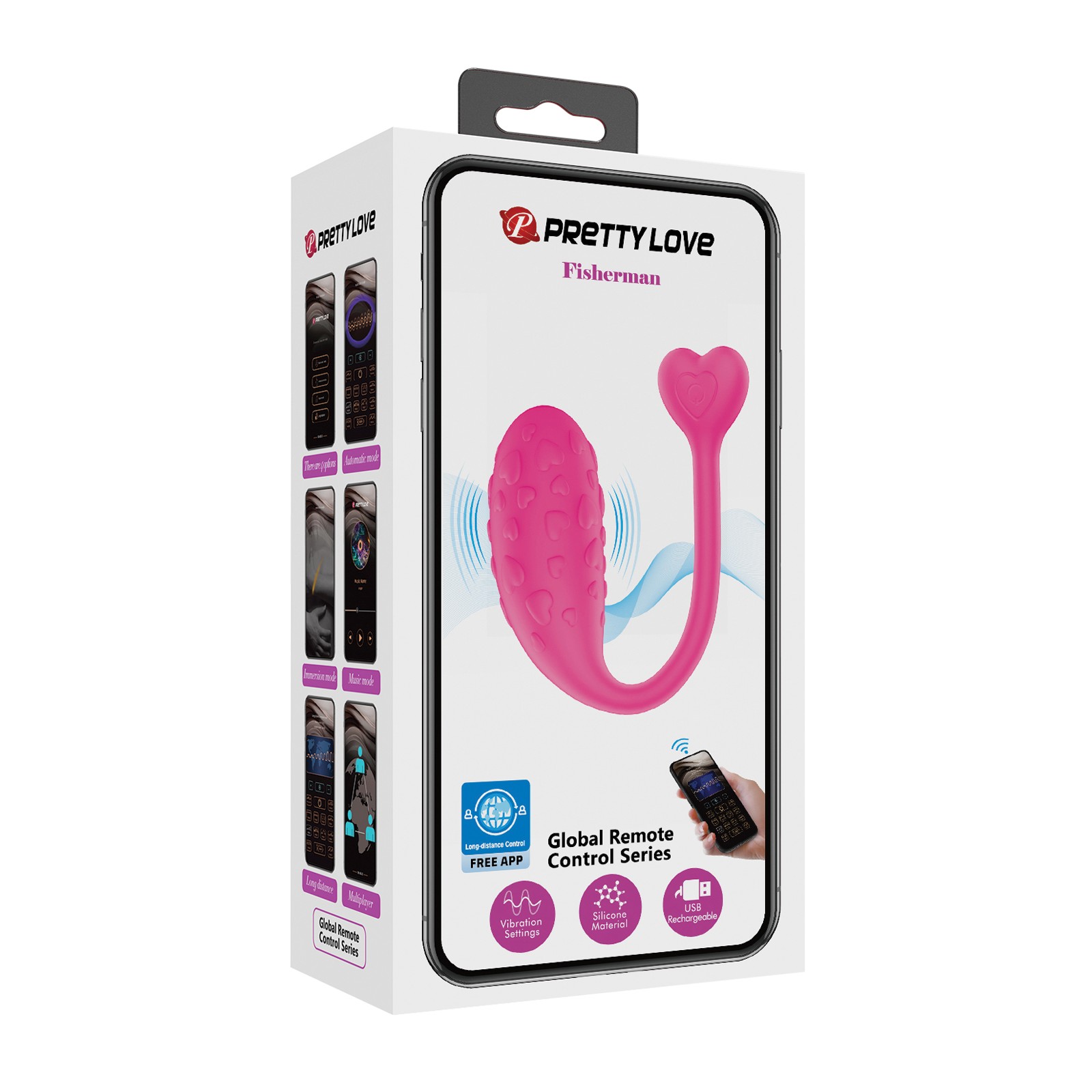 Huevo Vibrador Pretty Love Fisherman Controlado por App