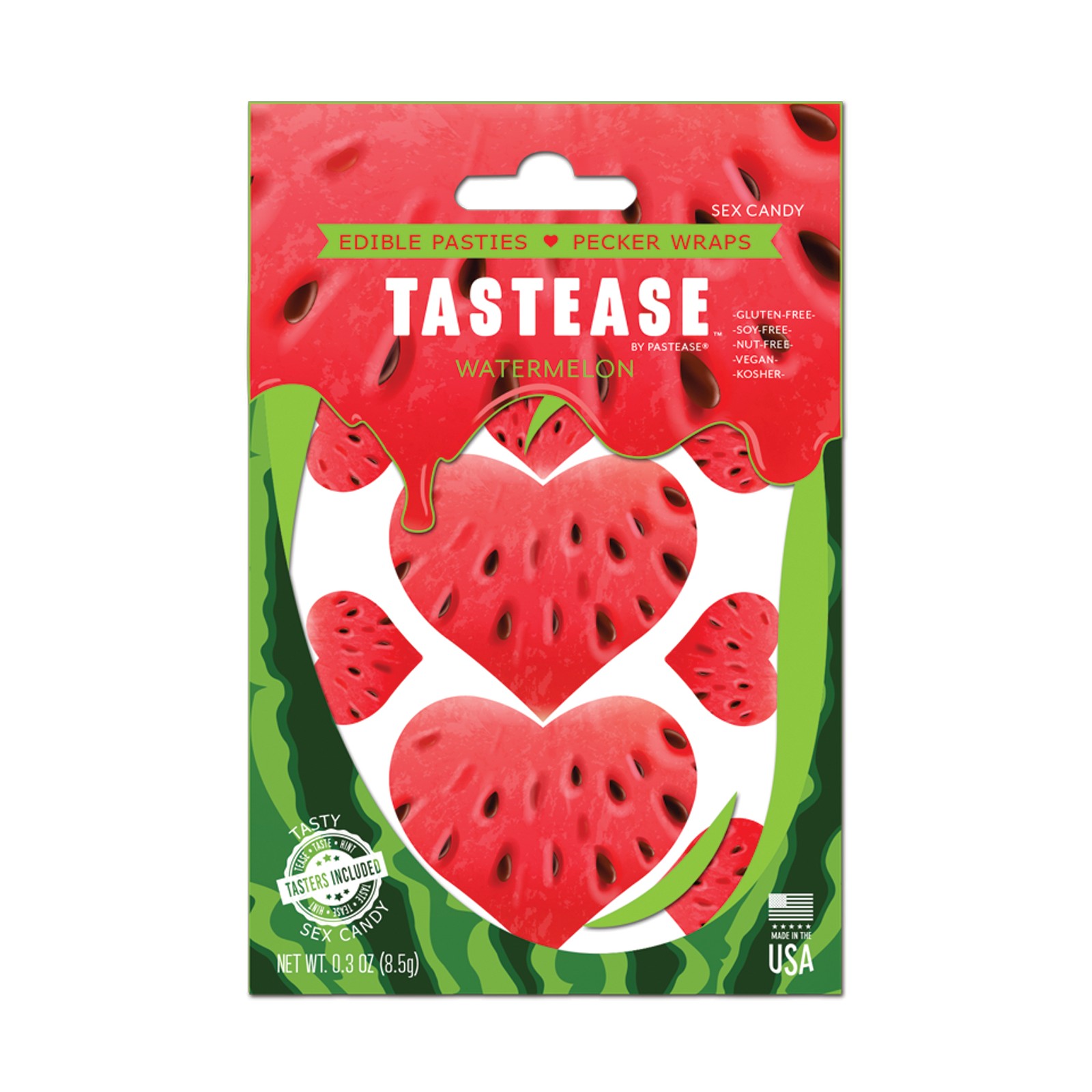 Tastease Edible Pasties Watermelon Flavor for Sensual Fun