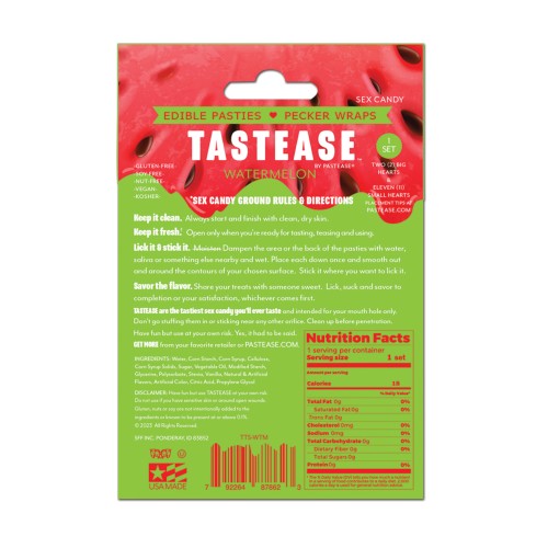 Tastease Edible Pasties Watermelon Flavor for Sensual Fun