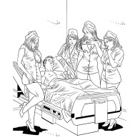 Wood Rocket XXX Nurses Coloring Book