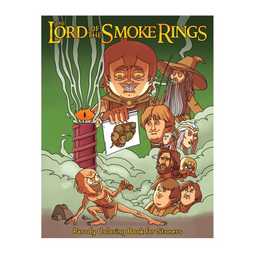 Coloring Book The Lord of the Smoke Rings for Stoners