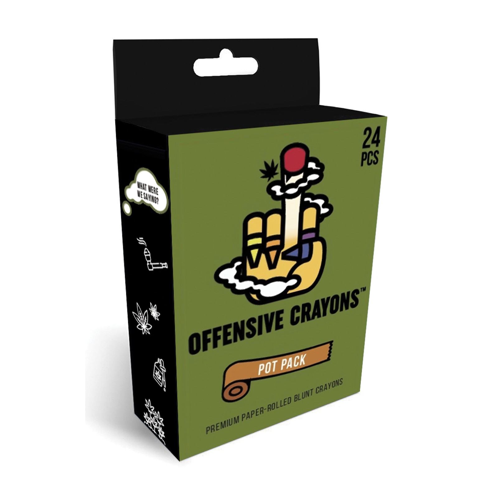 Wood Rocket Offensive Crayons Pot Pack