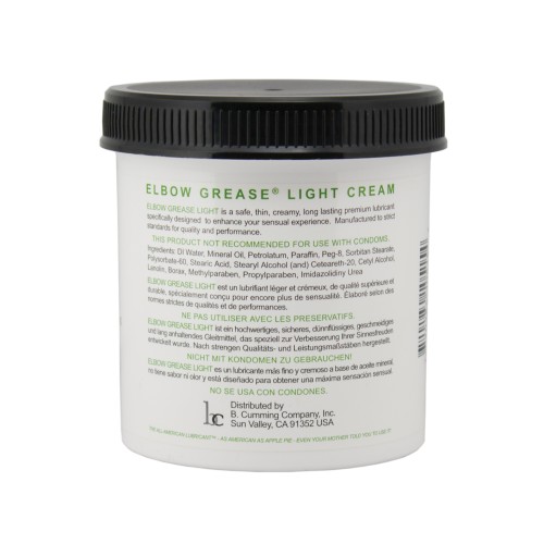 Crema Ligera Elbow Grease - Lubricante de 15 oz