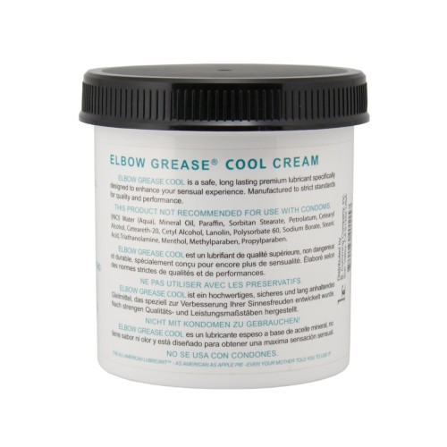 Crema Elbow Grease Cool - Sensación Calmante para la Intimidad