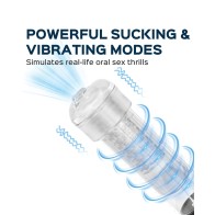 Calvin Vibrating Penis Pump White