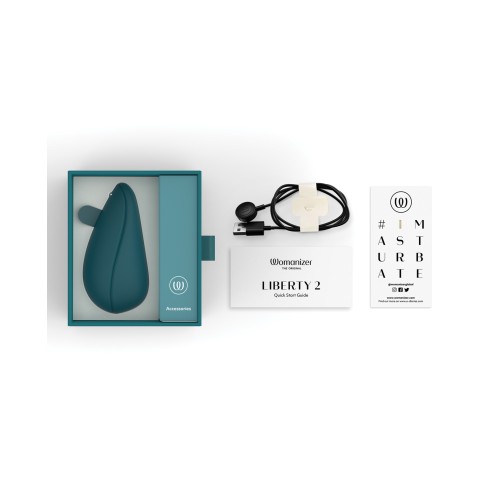 Womanizer Liberty 2 Clitoral Stimulator - Dark Petrol