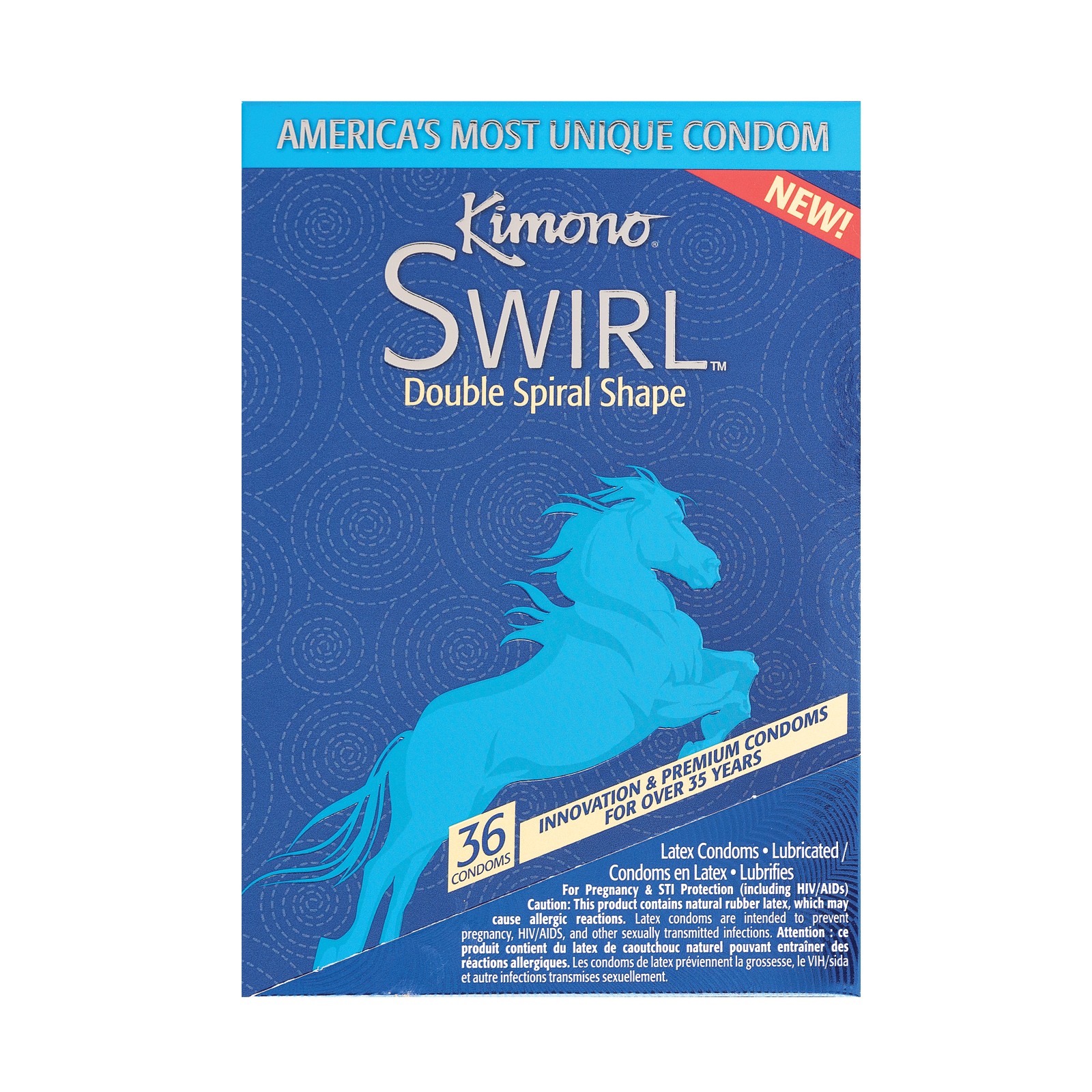 Condones Kimono Swirl Pack de 36