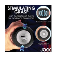 Curve Toys Jock 10x Vibrating Double Masturbator for Powerful Pleasure