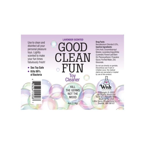 Good Clean Fun Toy Cleaner - 4 oz Lavender