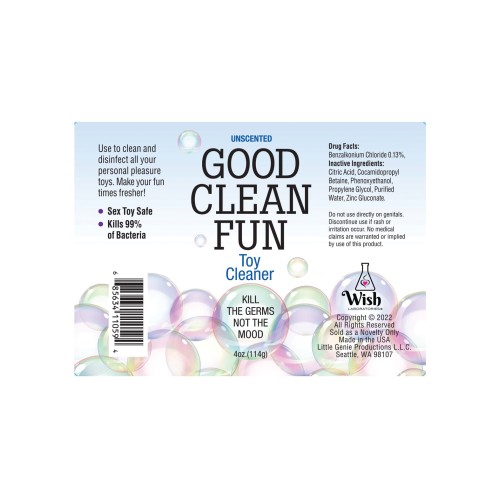 Limpiador de Juguetes Good Clean Fun - Sin Fragancia