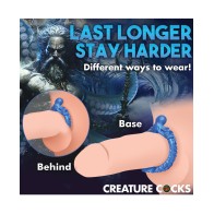 Creature Cocks Poseidon Silicone Cock Ring Blue