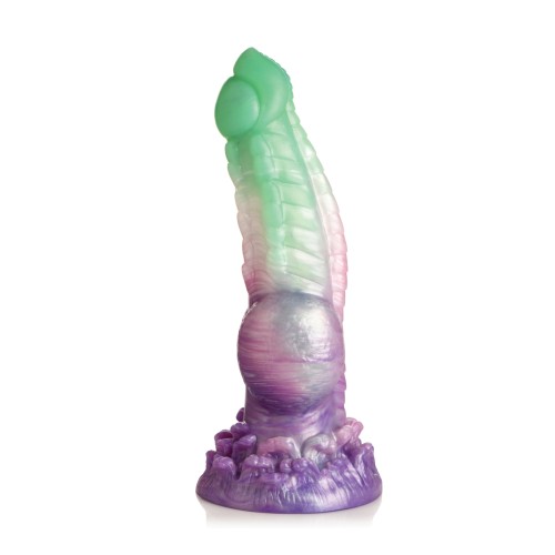 Creature Cocks Aqua Phoenix Dildo - Multi Color Unique Design