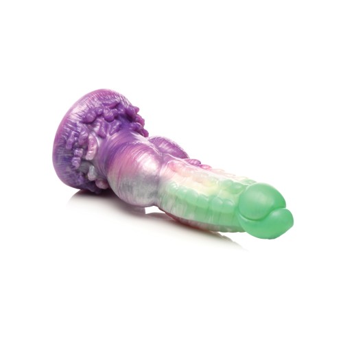 Creature Cocks Aqua Phoenix Dildo - Multi Color Unique Design