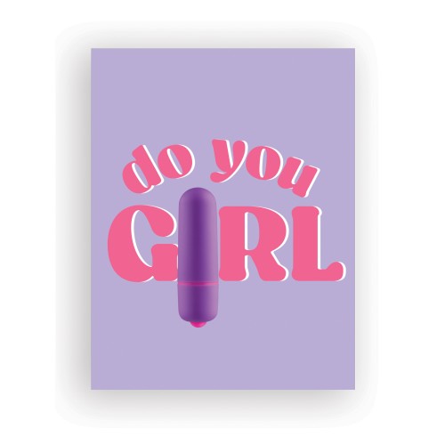 Naughty Greeting Card with Vibrator Rock Candy