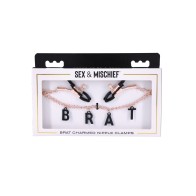 Brat Charmed Nipple Clamps for Teasing Pleasure