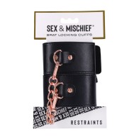 Brat Locking Cuffs - Explore BDSM Pleasure