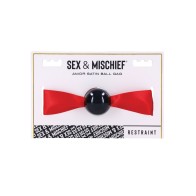 Sex & Mischief Gag de Bola de Satén Amor