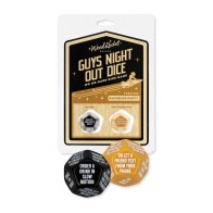 Wood Rocket Guys Night Out Do or Dare Dice Game Black