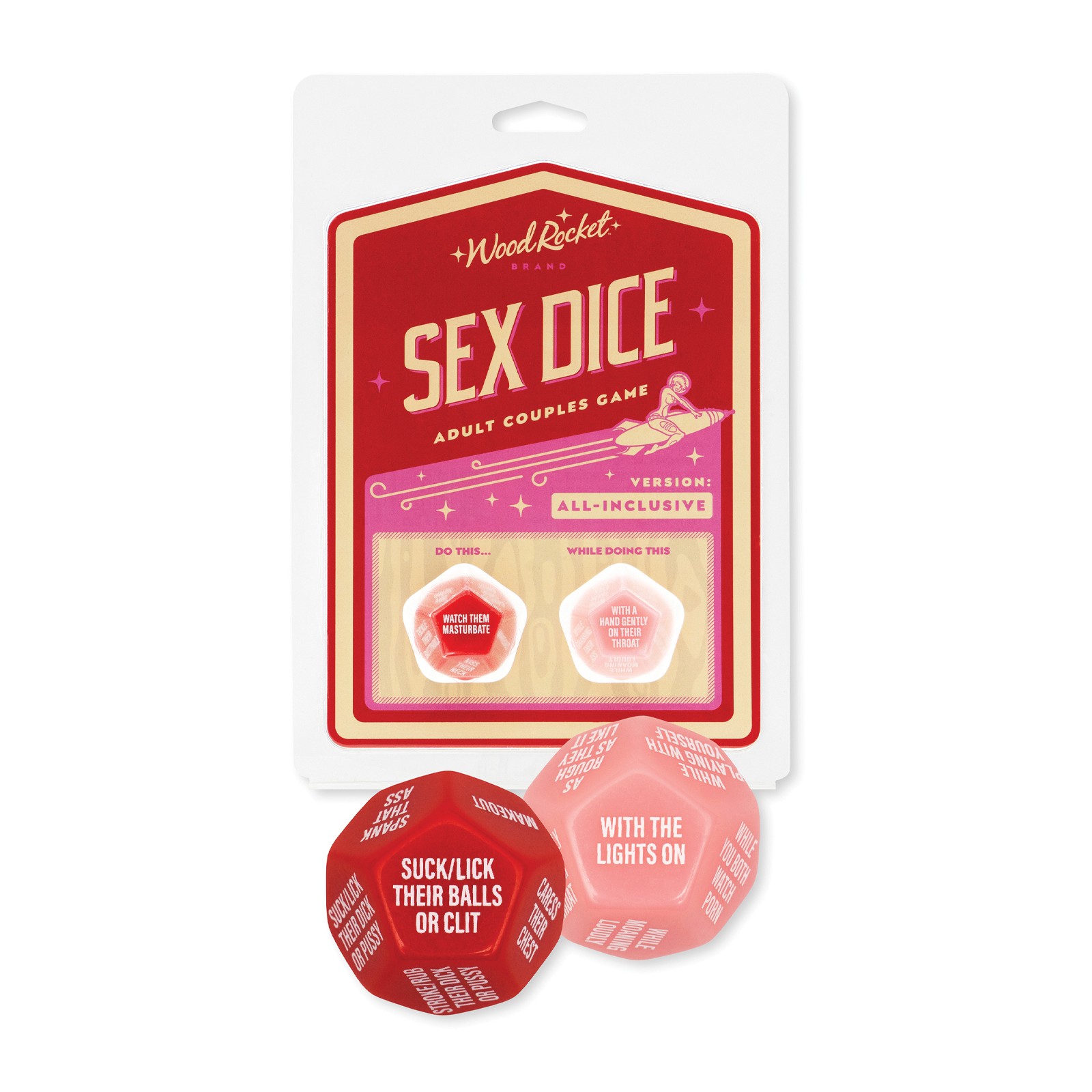 Wood Rocket Couples Sex Dice Game for Fun Nights