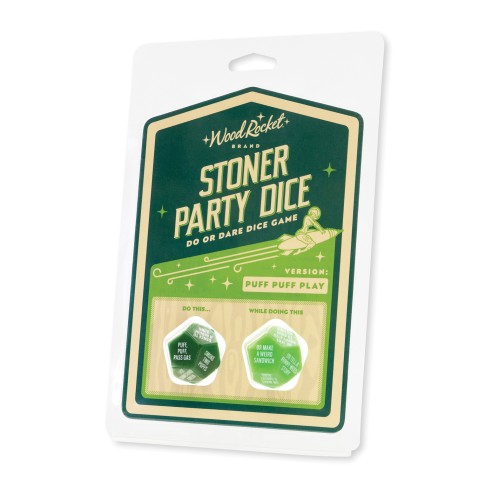 Juego de Dados Stoner Party Wood Rocket Verde