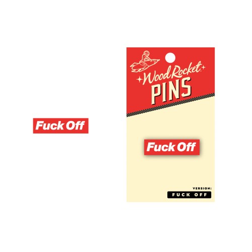 Bold Fuck Off Enamel Pin for Accessories