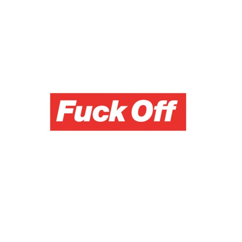 Bold Fuck Off Enamel Pin for Accessories