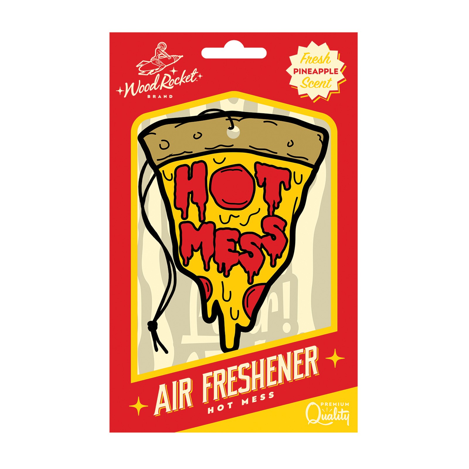 Wood Rocket Pineapple Air Freshener