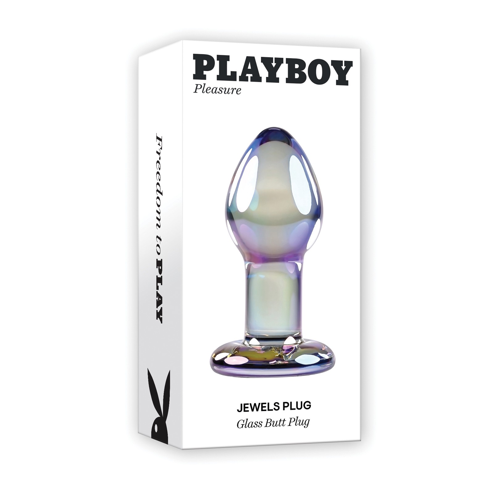 Play Boy Pleasure Jewels Butt Plug Clear | Iridescent Beauty