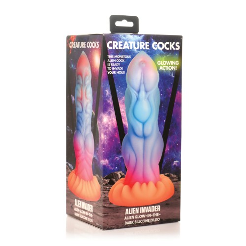 Creature Cocks Dildo Alien Invader Brillante en la Oscuridad