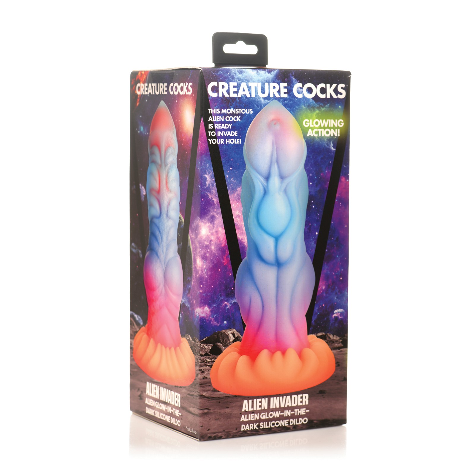 Creature Cocks Alien Invader Glow-in-the-Dark Dildo