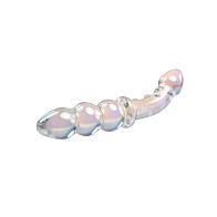 Dildo de Cristal Playboy Pleasure Jewels Doble con Perlas Anales