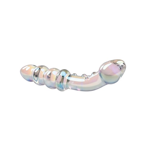 Dildo de Cristal Playboy Pleasure Jewels Doble con Perlas Anales