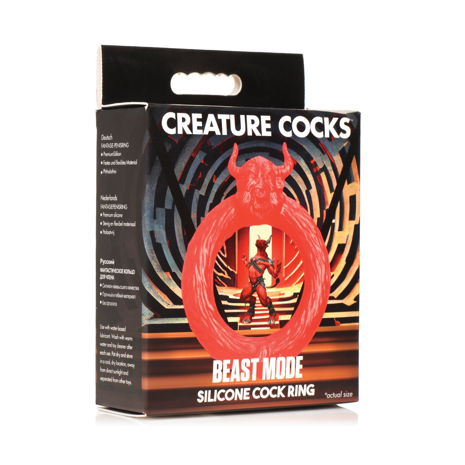 Creature Cocks Anillo para el Pene Beast Mode - Rojo